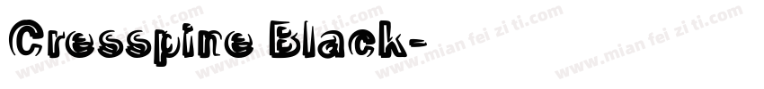 Cresspine Black字体转换
